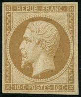 * N°9c 10c Bistre Clair Réimp - TB - 1852 Louis-Napoleon