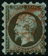 Oblit. N°11 1c Olive, Piquage Susse Obl CàD Rouge Des Imprimés - TB - 1853-1860 Napoleone III