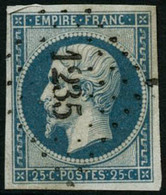 Oblit. N°15 25c Bleu - TB - 1853-1860 Napoléon III.