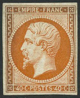 ** N°16 40c Orange, Signé Roumet - TB - 1853-1860 Napoleone III