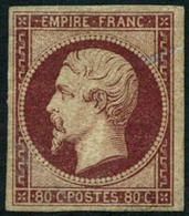 * N°17A 80c Carmin, Infime Trace De Charnière - TB - 1853-1860 Napoléon III.
