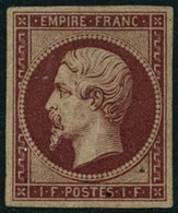 ** N°18d 1F Carmin, Reimp - TB - 1853-1860 Napoléon III.