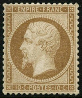 ** N°21 10c Bistre, Pièce De Luxe Signé Brun - TB - 1862 Napoleon III