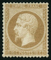 ** N°21 10c Bistre, Pièce De Luxe - TB - 1862 Napoléon III.