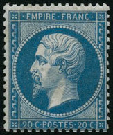 ** N°22 20c Bleu - TB - 1862 Napoléon III.