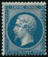 ** N°22 20c Bleu - TB - 1862 Napoleone III