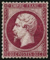 ** N°24 80c Rose - TB - 1862 Napoléon III.