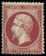 ** N°24 80c Rose - TB - 1862 Napoléon III.