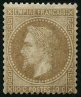 ** N°28A 10c Bistre, Type I - TB - 1863-1870 Napoléon III. Laure