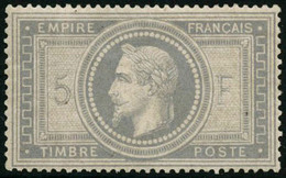 ** N°33 5F Empire, Signé Calves - TB - 1863-1870 Napoléon III. Laure