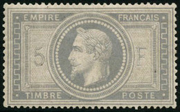 ** N°33 5F Empire, Signé Calves - TB - 1863-1870 Napoleon III With Laurels