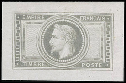 (*) N°33 Petite épreuve En Violet-gris Sans Faciale - TB - 1863-1870 Napoléon III. Laure