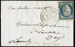 Lettre N°37 Ballon Monté "Général Bourbaki" Du 18 Janvier, Arrivé à Dax Le 31 Janvier - TB - 1870 Belagerung Von Paris