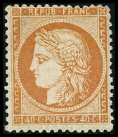 ** N°38 40c Orange, Signé Calves Et Roumet - TB - 1870 Beleg Van Parijs