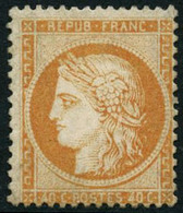 * N°38 40c Orange, Signé JF Brun - TB - 1870 Belagerung Von Paris