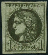 ** N°39Ab 1c Olive Foncé, R1 - TB - 1870 Uitgave Van Bordeaux