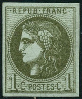 ** N°39B 1c Olive R2 - TB - 1870 Ausgabe Bordeaux