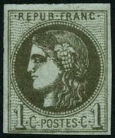 ** N°39B 1c Olive R2 - TB - 1870 Uitgave Van Bordeaux