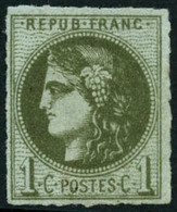 ** N°39Cb 1c Olive Foncé, R3 - TB - 1870 Uitgave Van Bordeaux