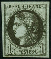 ** N°39Cb 1c Olive Foncé, R3 - TB - 1870 Ausgabe Bordeaux