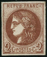 ** N°40Bb 2c Marron R2 - TB - 1870 Ausgabe Bordeaux