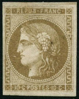 * N°43Ab 10c Bistre Verdâtre, R1 - TB - 1870 Ausgabe Bordeaux