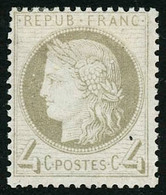 * N°52 4c Gris, Signé Calves - TB - 1871-1875 Cérès