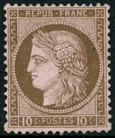 (*) N°54 10c Brun S/rose - TB - 1871-1875 Ceres