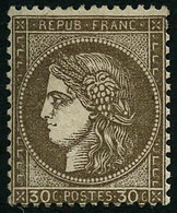 * N°56 30c Brun, Infime Trace De Charnière - TB - 1871-1875 Cérès