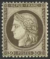 * N°56a 30c Brun Foncé, Signé JF Brun - TB - 1871-1875 Ceres