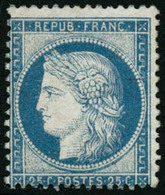 ** N°60C 25c Bleu, Type III - TB - 1876-1878 Sage (Type I)