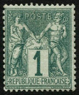 ** N°61 1c Vert - TB - 1876-1878 Sage (Type I)