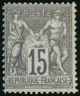 ** N°66 15c Gris - TB - 1876-1878 Sage (Type I)