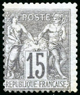 ** N°66 15c Gris - B - 1876-1878 Sage (Typ I)