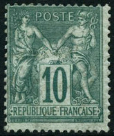 ** N°76 10c Vert - B - 1876-1878 Sage (Type I)