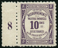 ** N°44 10c Violet Dent 11 Non Répertorié, RARE - TB - Sonstige & Ohne Zuordnung