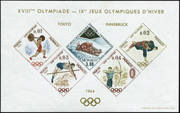 ** N°7 Bloc Spécial Jeux Olympiques De Tokyo 1964 - TB - Blokken