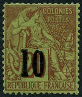 ** N°4b 10 Sur 20c Brique S/vert (type III) Signé Roumet - TB - Other & Unclassified