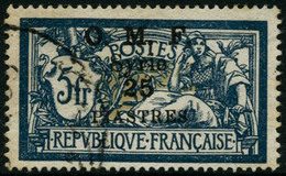 Oblit. N°67 25 Pi Sur 5F Bleu Et Chamois, Signé Roumet - TB - Andere & Zonder Classificatie