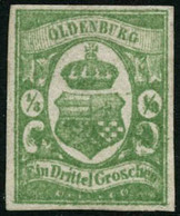 * N°10 1/3g Vert-bleu - TB - Oldenburg