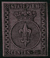 **/(*) N°4 25c Violet NSG - TB - Parma