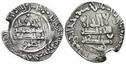 CALIFATO DE CORDOBA. Hisham II. Dirham. 382H. Madinat Fas (Fez). Citando 'Amir. V. No Cita, Miles 296. Ar. 3,27g. Muesca - Islamische Münzen