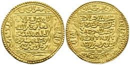 ALMOHADES. Idris II. Dinar. (AH 665-668). V.2086; Hazard 538. Au. 4,630g. EBC-. Escasa. - Islámicas