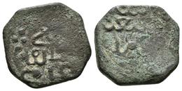 REINO DE GRANADA. Nasaríes. Felus. Anónimo. 892H. Malaqa (Málaga). V.2230; Lorente (Nasri) 96. Ae. 2,55g. Acuñación Floj - Islamische Münzen