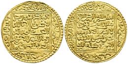 MERINIDS. Abu Ya`qub Yusuf. Dinar. (AH 685-706). Madinat Sabta (Ceuta). S. Album 524; Hazard 716; Lavoix 1018var. Au. 4, - Islamische Münzen