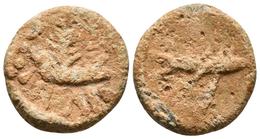BALSA. Cuadrante. 50 A.C. Tavira (Portugal). A/ Nave A Izquierda, Delante Dos Puntos, Debajo BALS. R/ Atún A Derecha. FA - Keltische Münzen