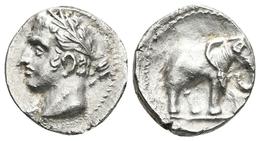 CARTAGONOVA. 1/4 Shekel. 220-205 A.C. Cartagena (Murcia). A/ Cabeza De Melkart-Heracles, Laureada A Izquierda Con Clava. - Keltische Münzen