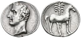 CARTAGONOVA. Shekel. 220-205 A.C. Cartagena (Murcia). A/ Busto Masculino A Izquierda. R/ Caballo Parado A Derecha, Detrá - Gauloises