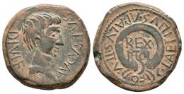 CARTAGONOVA. Semis. Epoca De Augusto. 27 A.C.-14 D.C. Cartagena (Murcia). A/ Cabeza Desnuda De Augusto A Derecha, Alrede - Keltische Münzen