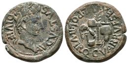 CARTAGONOVA. Semis. Epoca De Augusto. 27 A.C.-14 D.C. Cartagena (Murcia). A/ Cabeza Laureada De Augusto A Derecha, Alred - Keltische Münzen